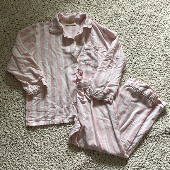 😴 Papinelle Striped Cotton Blend Pajamas 😴 - Picture 2 of 11